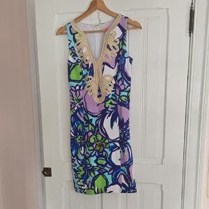 Lilly Pulitzer Gold Embroidered Detail